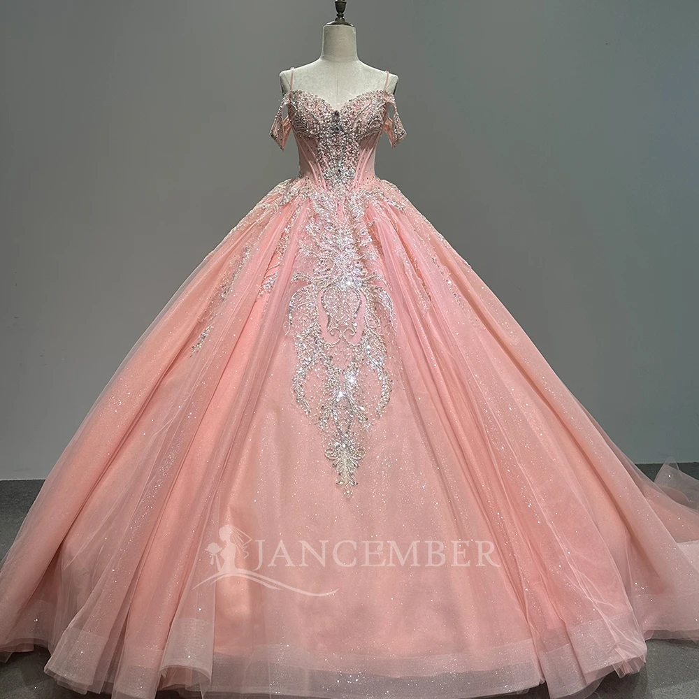 

Princess Quinceanera Dress With Bow Bead One-Shoulder Exquisite Appliques Sweet 16 Birthday Dress Ball Gown Customized