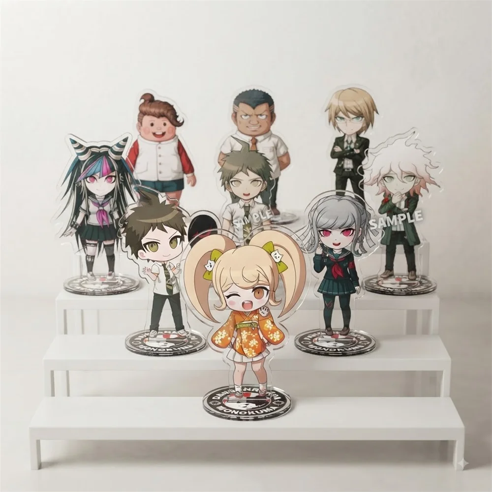 10CM Acrylic Keychain Stand Model Cosplay Characters Ornament Accessories Goods Collection Gifts Anime Danganronpa