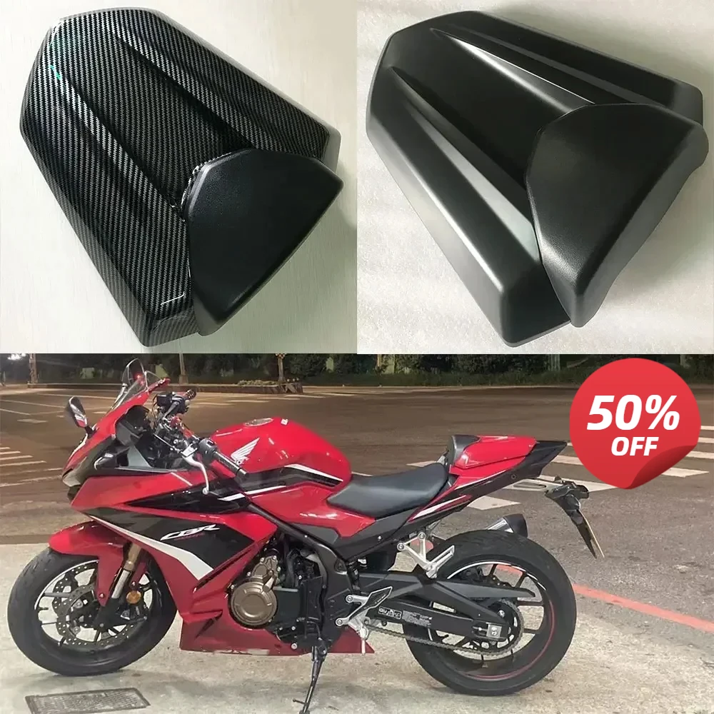 High-end custom For Honda CB400F CB500F CBR400R CBR500R 2020-2023  Motorcycle Pillion Rear Passenger Seat Cowl Cover Red Carbon