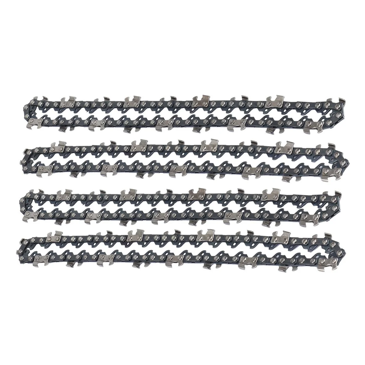 4Pcs Mini Chainsaw Chain 6 Inch Guide Saw Chain 1/4 LP Pitch, 37 Sections for Electric Portable Handheld Chain Saw