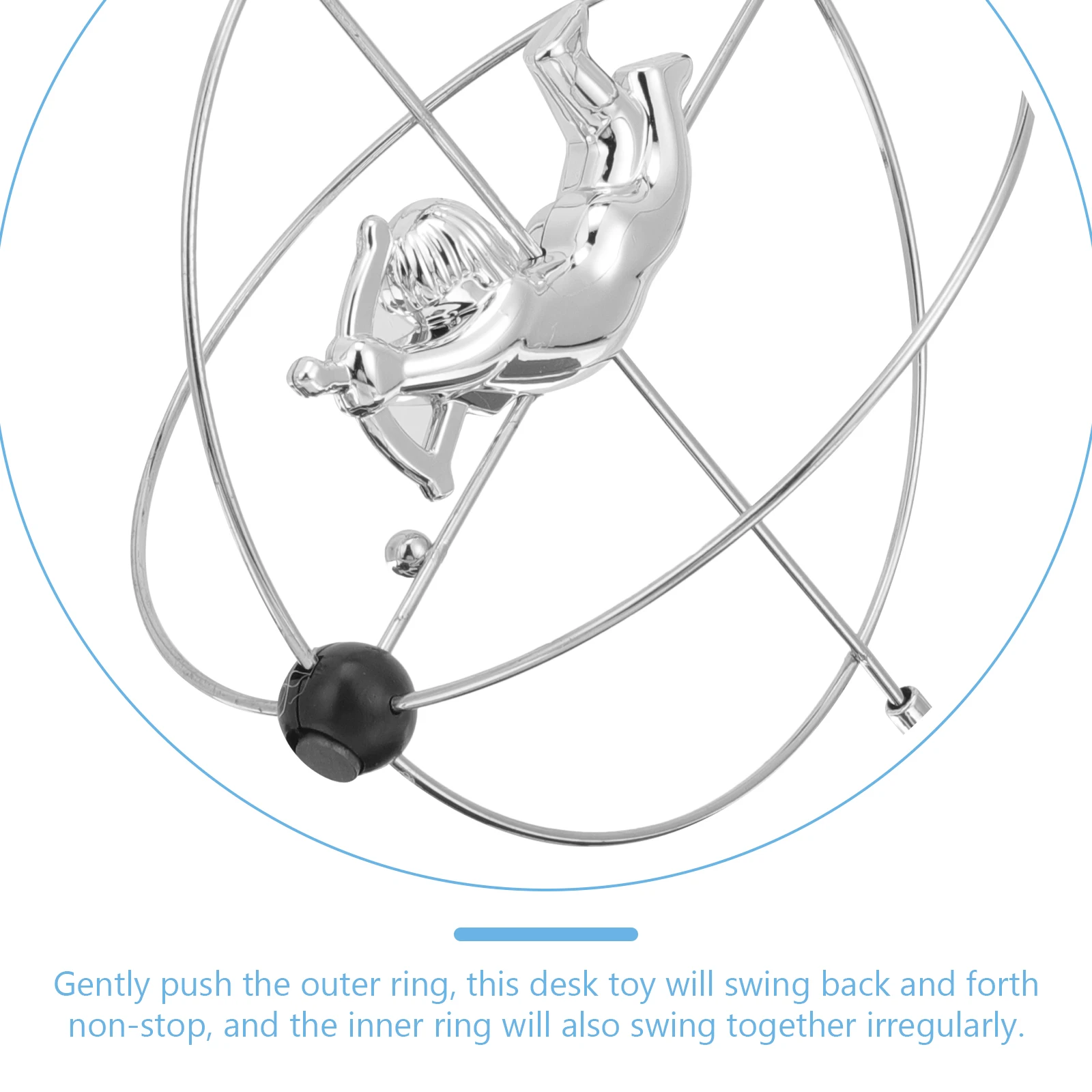 

Perpetual Motion Desk Adornment Cupid Swing Creative Office Table Decor Desk Toys Perpetual Motion Toy Decompression Toy