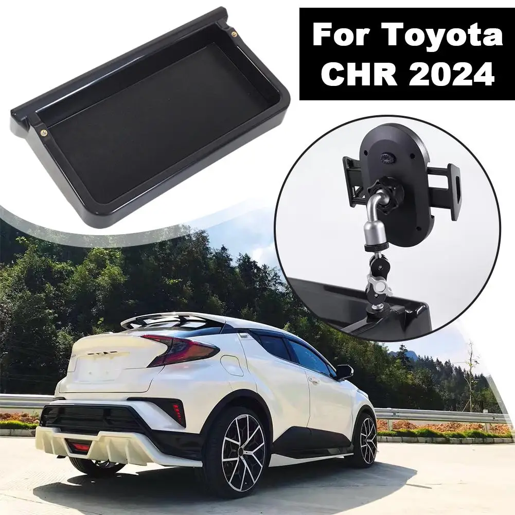 Central Control Screen Storage Box Bracket For Toyot A C HR 2024 360° Ball Head Magic Arm Double Ball Head Storage Box Auto Acce