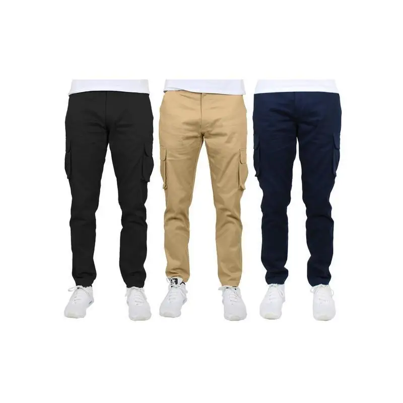 Stretch Cotton Cargo Pants Straight Leg Neutral Style Summer Collection Comfortable Casual Trousers for Men And Women