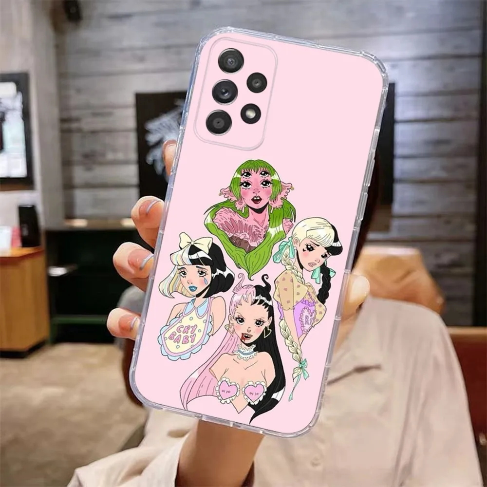 Singer Melanie Martinez Portals Phone Case For Samsung Galaxy A71,70,52,51,40,31,A50,30S,21S,Note20ultra Transparent Cover