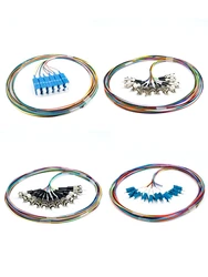 2Set/10Sets 12Core SCAPC Fiber Optic Pigtail Simplex 0.9mm 9/125 Single Mode SM SX LC UPC LZSH Optical Fiber Pigtail 1.5M Cable