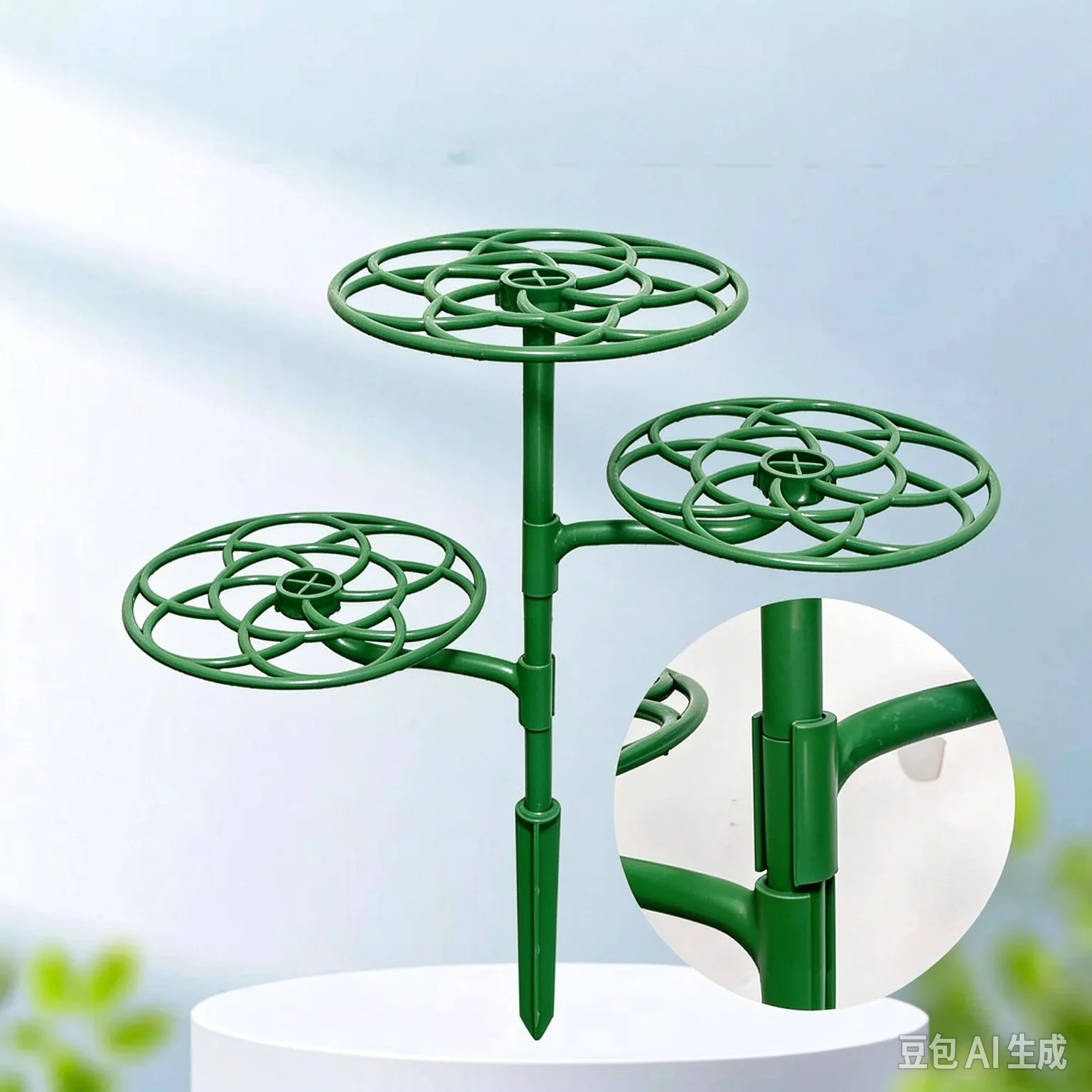 Plant Cage Frame, Garden Bonsai Plant Support Stand, Plastic Durable Stackable Climbing Frame