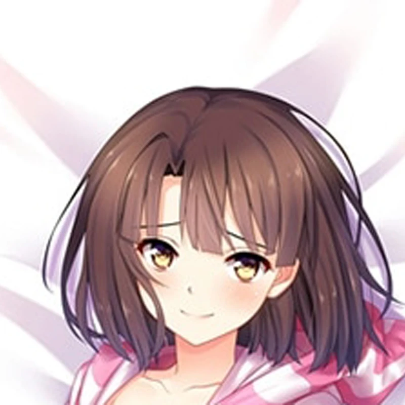 Dakimakura Anime Pillow Cover Kato Megumi Double Sided Print 2Way Cushion Cover Xmas Gifts
