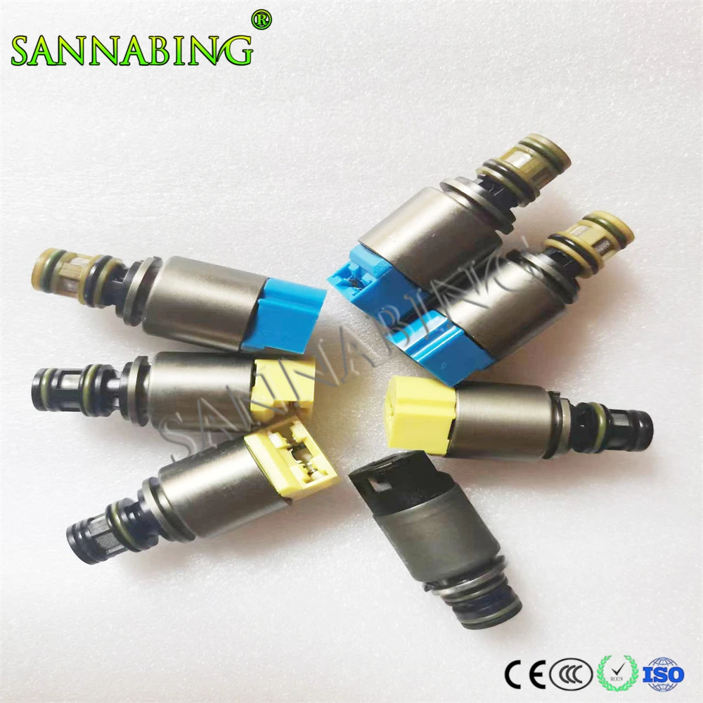 7 Pcs/Lot 6HP19 6HP26 6HP32 Transmission Solenoid Kit For AUDI A4 A6 A8 Q7 BMW X3 X5 1068298044 1068298045  Car Accessory