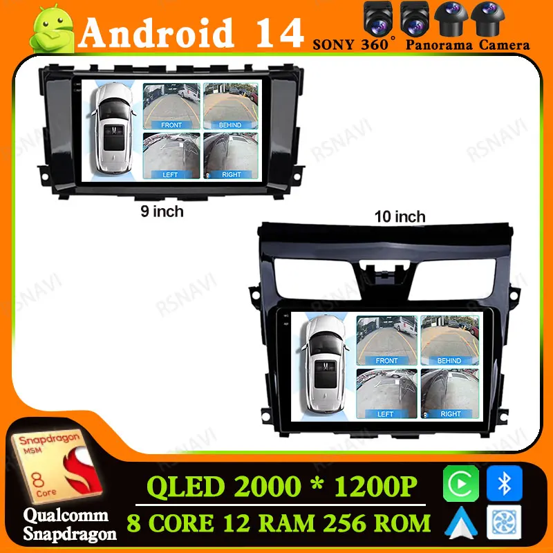 

Автомобильный радиоприемник Android 14 для Nissan Teana 3 Altima 5 L33 2013-2020, навигация, стерео, GPS, BT, 4G, LTE, DSP, беспроводное устройство для воспроизведения искусственных волос, Wi-Fi
