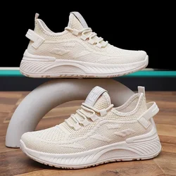 Spring and Summer New Breathable Mesh Running Shoes Flat-soled Lightweight Soft-soled Wear-resistant Sports Women's Shoes