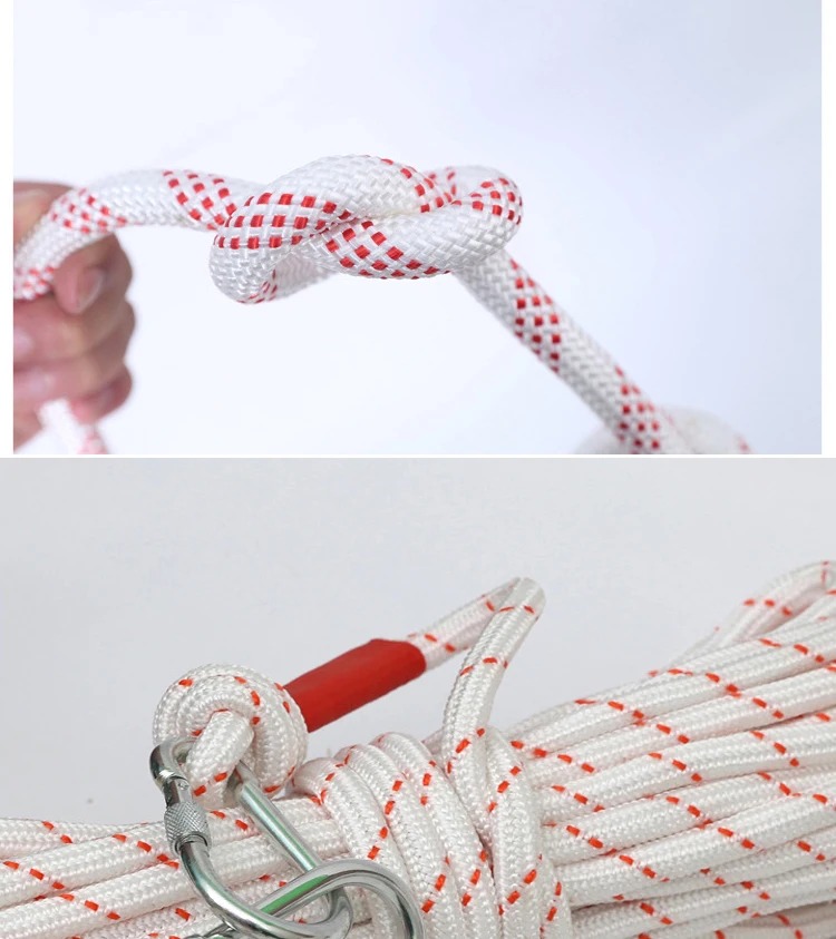 4mm 22mm Thick Fire Rescue Safety Rope Steel Core Polypropylene/nylon Rope Climbing, Power Line Traction