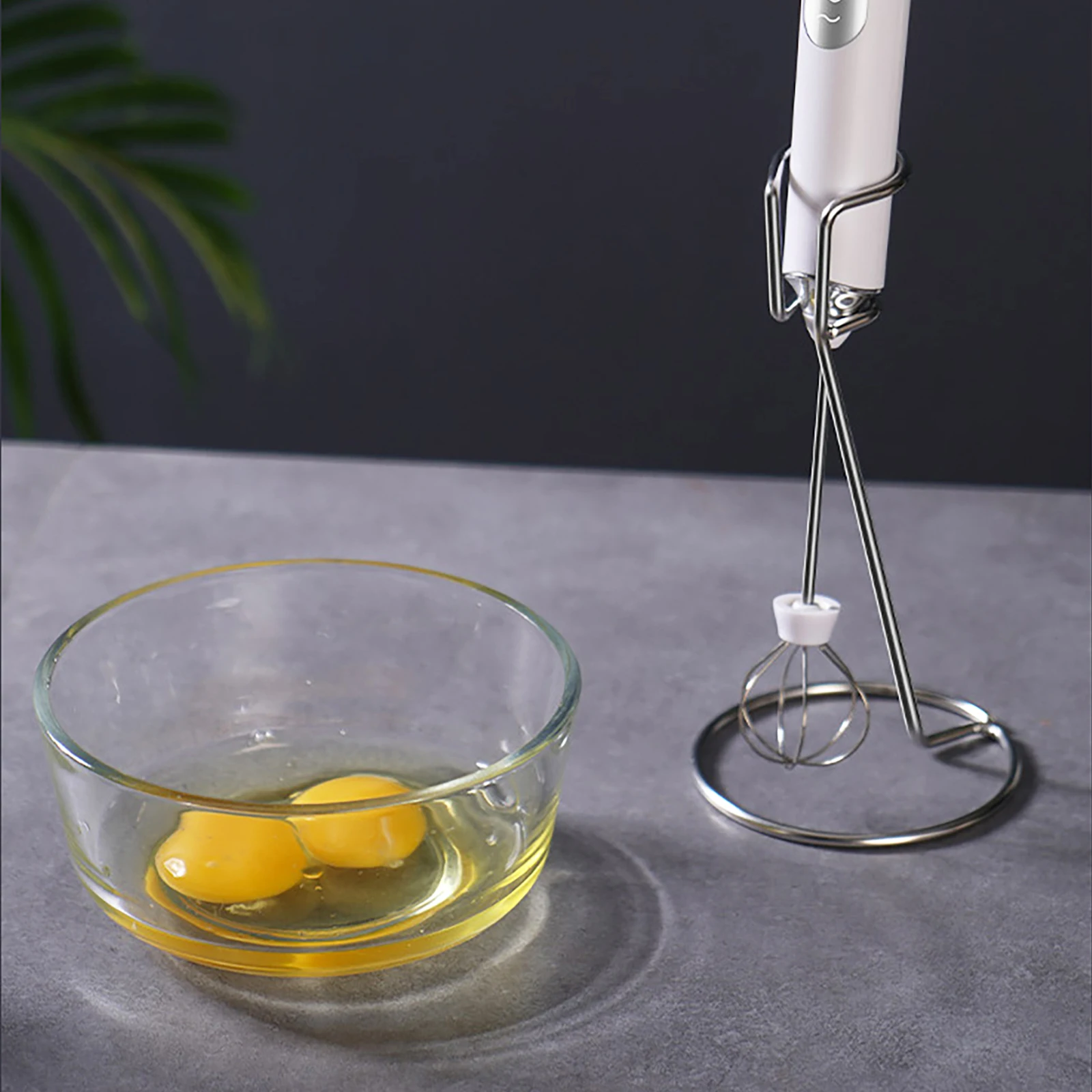 

2Pcs Handheld Electric Milk Frother Stand Stainless Steel Egg Beater Holder Mixer Storage Rack Kitchen Organizer