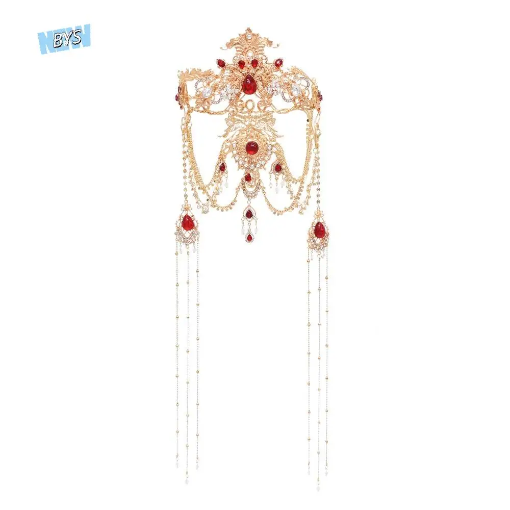 

Fashion Rhinestone Necklace Earrings Set Ethnic Style Vintage Pearl Jewelry Set Delicate Sweet Women Jewelry Suit Women