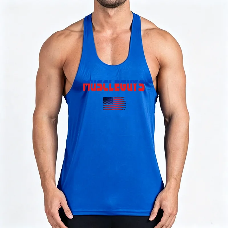 Men's Mesh Quick-drying Running Vests Breathable Sweat-absorbent Sleeveless Sports Vest Gym Fitness Training Shirt