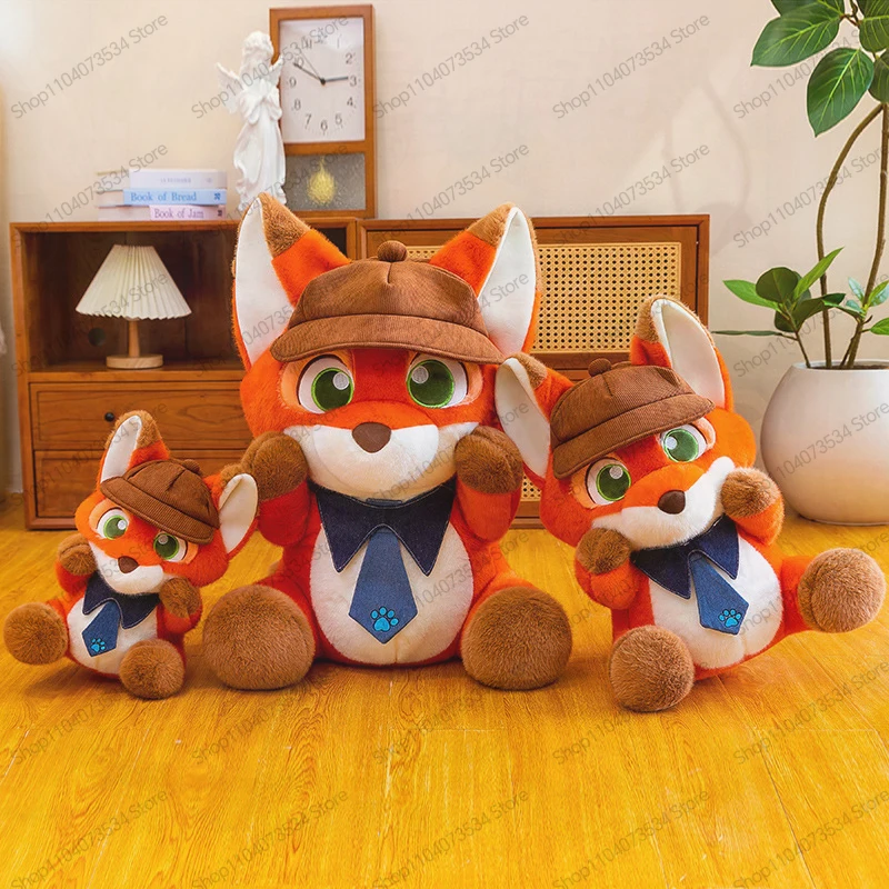 

Мягкая игрушка Kawaii Zootopia: плюшевая кукла Ник, милая мультяшная игрушка для детей, подарок на день рождения, для торговых автоматов