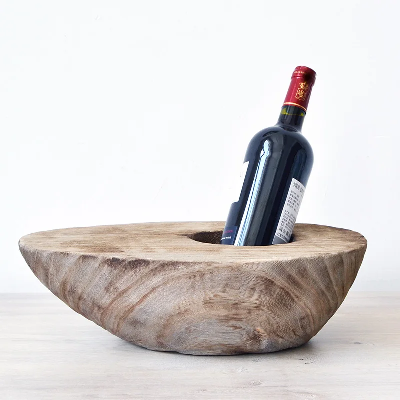 

Creative Wooden Wine Rack Ornament Household Wine Cabinet Modern Nordic Wine Glass Rack Holder Home Furnishings