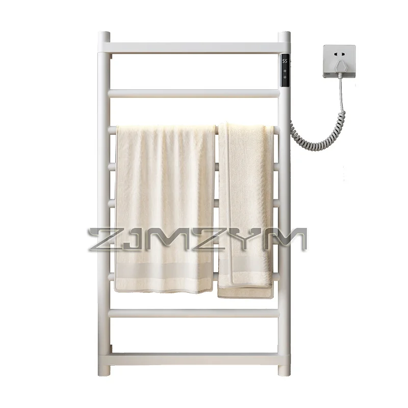 Bathroom Electric Towel Rack Digital Display Temperature Time Control Towel Warmer Rail Smart Home Heated Towel Stainless Steel
