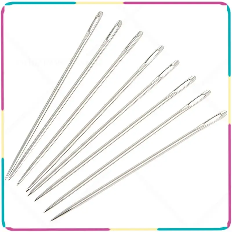 

B13C 200Pcs Sack Needle Large Hand Sewing Bag Needle Binding Needle