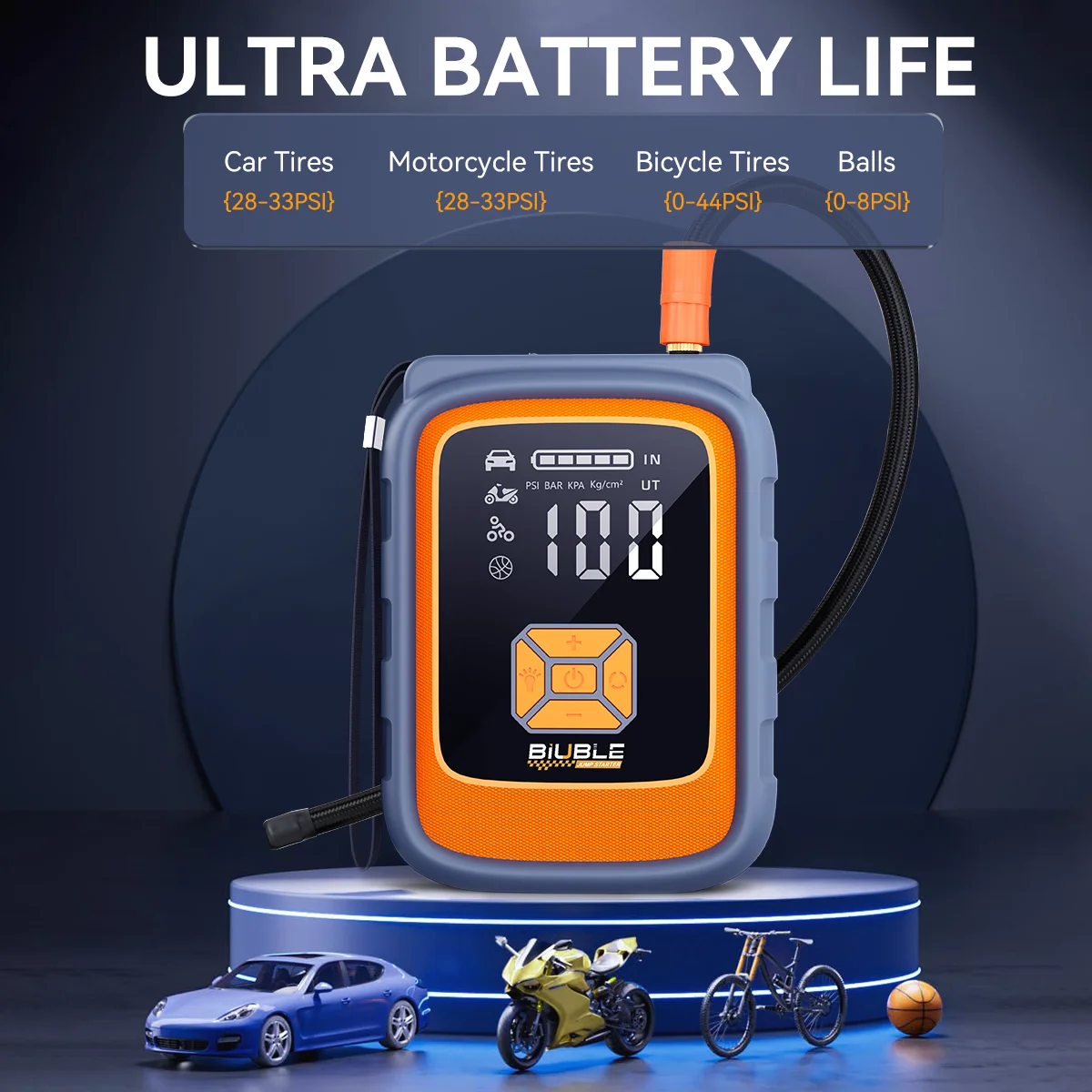 9000A سيارة الانتقال كاتب بطارية حزمة 12 فولت المحمولة الداعم ل 12L الغاز و 10L الديزل شاشة الكريستال السائل USB شحن سريع مصباح ليد