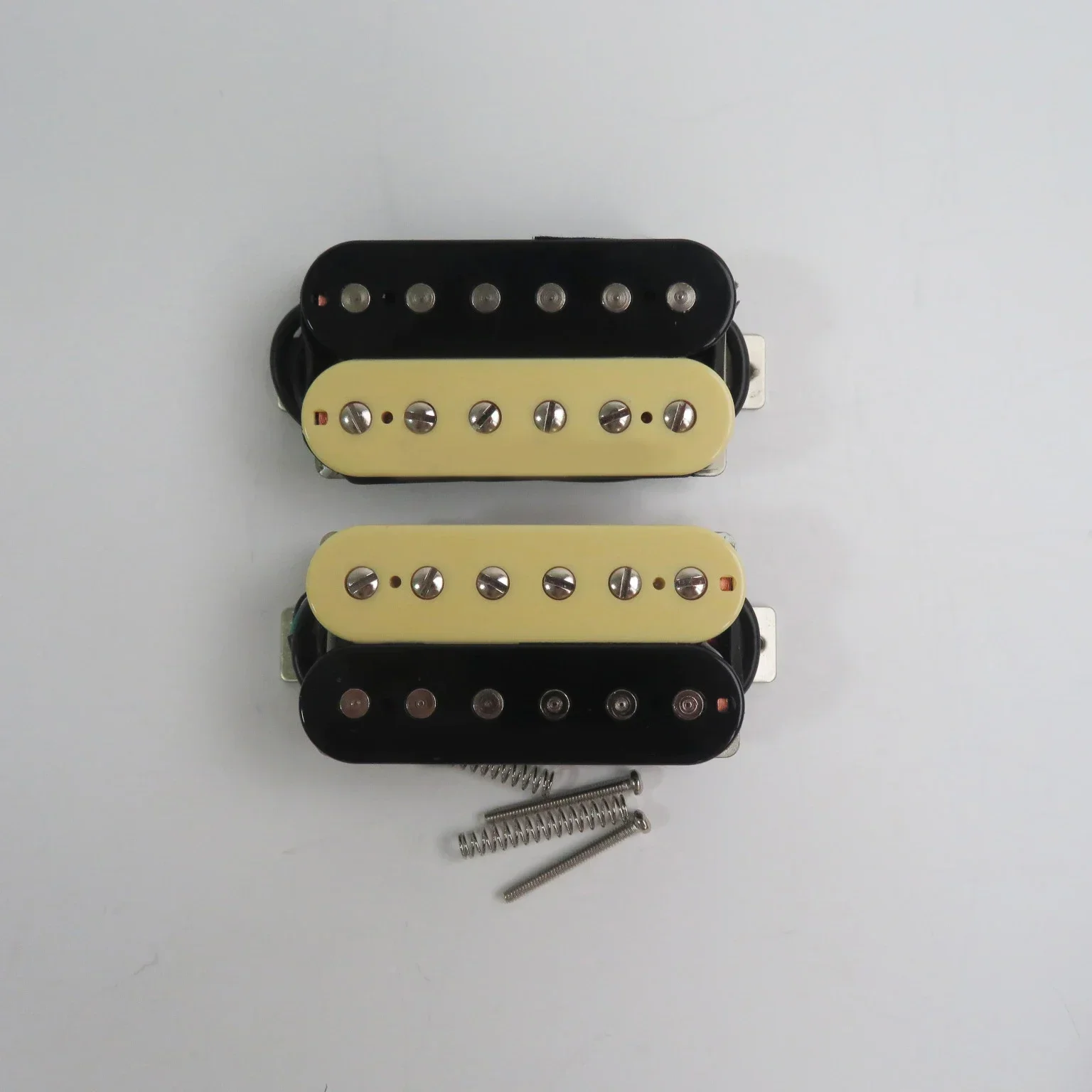 Electric Guitar Pickup Alnico 5 Humbucking Black Zebra Neck And Bridge Set Hand Wired Guitar Pickups for Electric Guitar