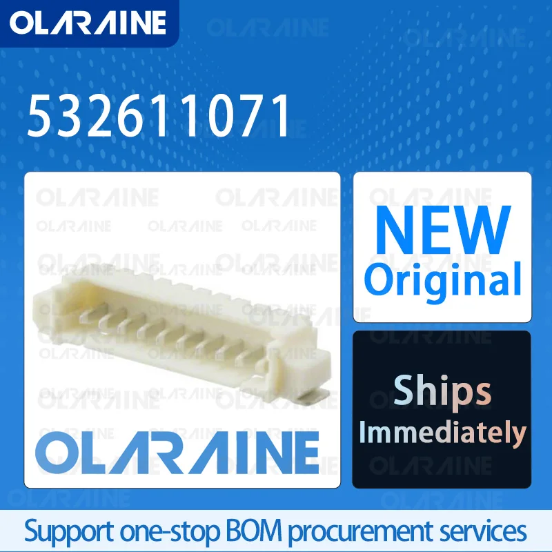 

20/50/100Pcs 532611071 100% brand new and original IC chip connector Headers and wire housings 10 Position Current 1 A
