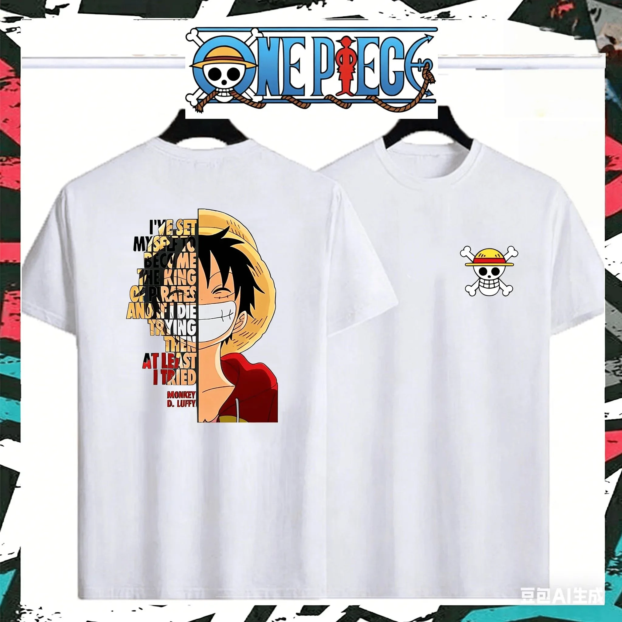 Cute One Piece Tony Tony Chopper Printed Kids T-Shirt, Adorable Cartoon Character Design for Boys Girls, Soft Cotton Casual Tee