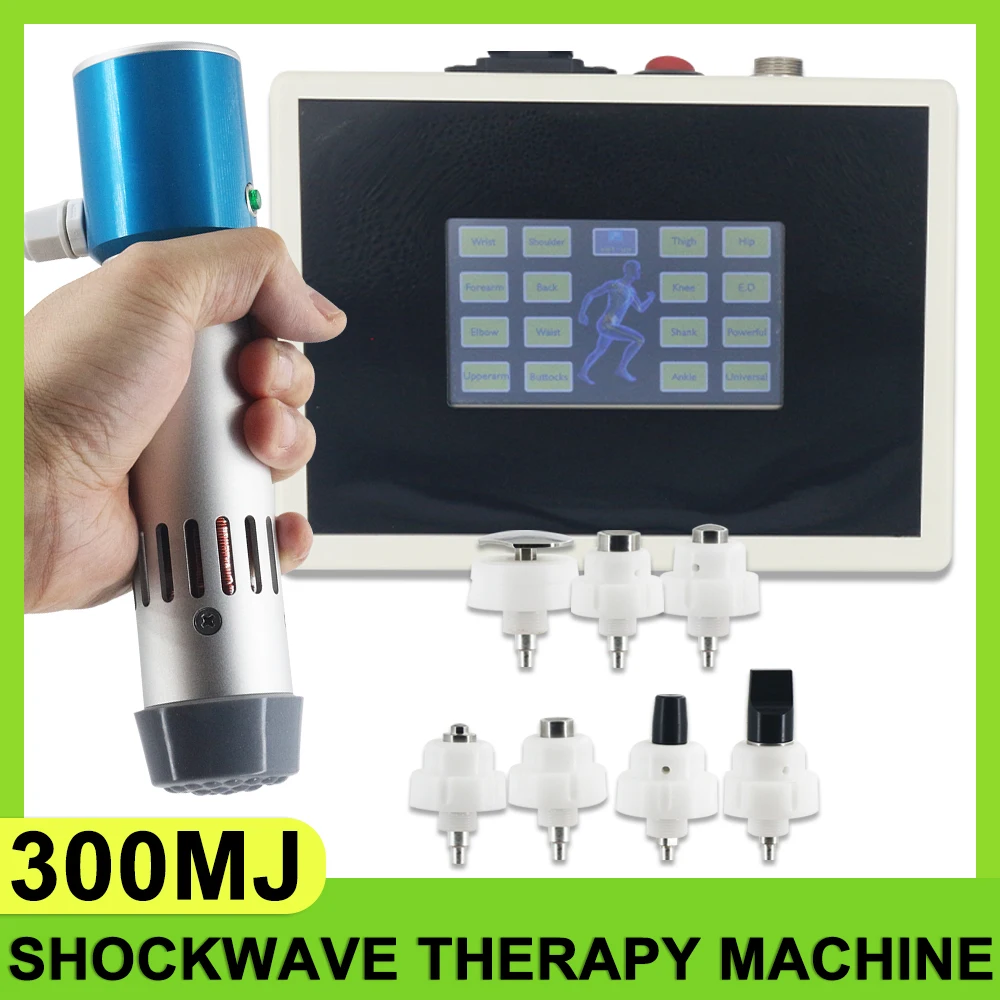  Professional Shockwave Therapy Machine 7 Heads For Men ED Treatment Shock Wave Sports Injury Pain Relief Body Massager