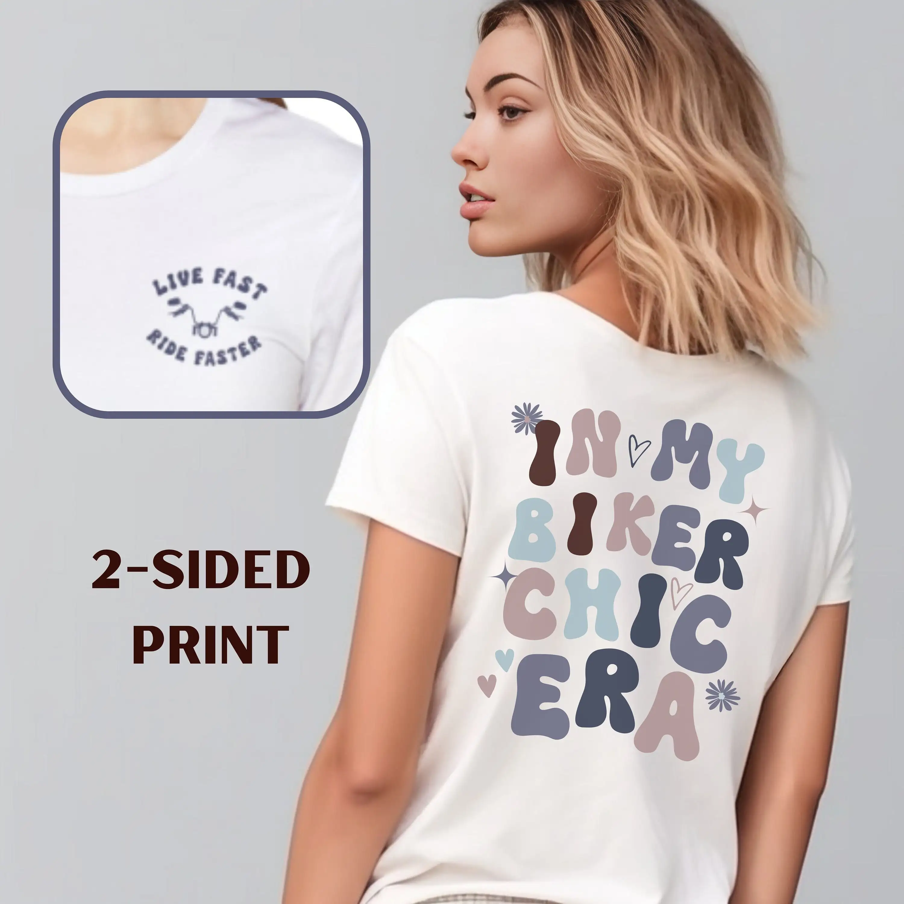 

In My Biker Chic Era T Shirt Motorcycle Women Moto Motorcyce Mom