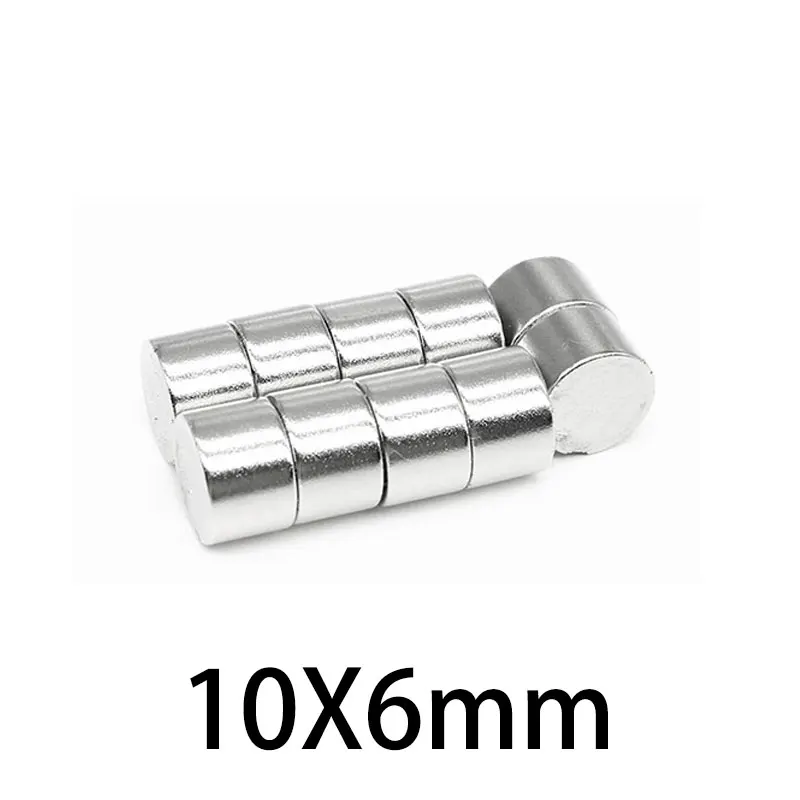 

10X6 mm Small Round Search Magnet N35 Strong Cylinder Rare Earth Magnets Neodymium Magnets Disc 10x6mm 10*6 10/20/30/50/100PCS