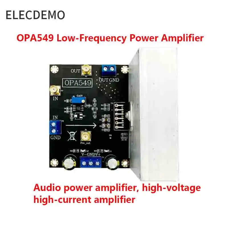 High Voltage High Current Power Op-Amp Module Audio Amplifier Board Low Frequency Low Noise DIY Kit OPA549/OPA548/OPA544/OPA541