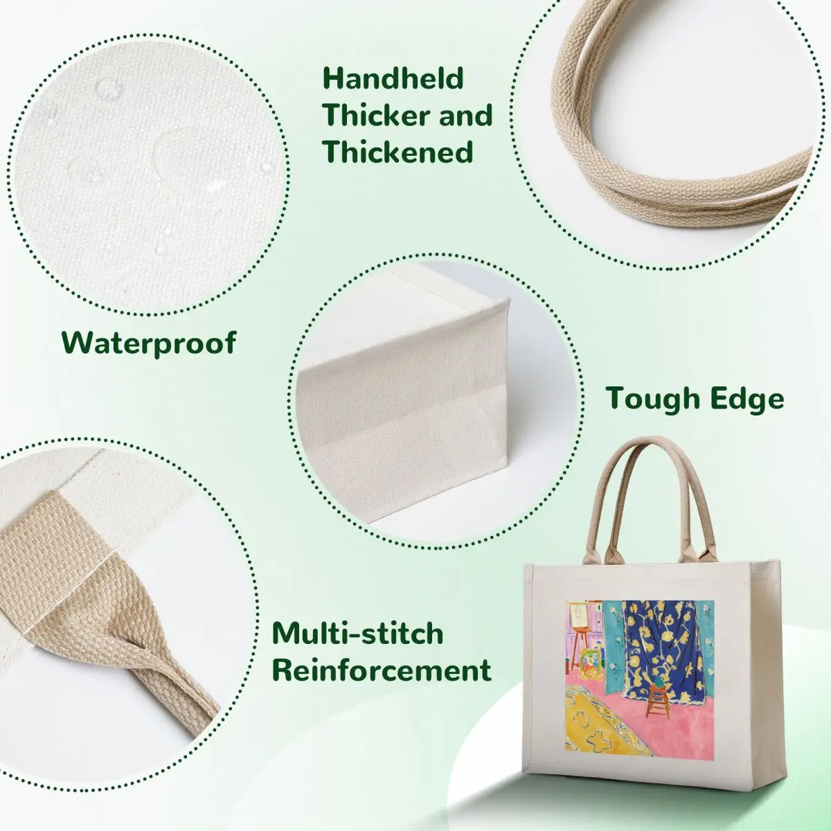Henri Matisse - The Pink Studio - Exhibition art Tote Bag shopper bags reusable shopping bags tote bags men
