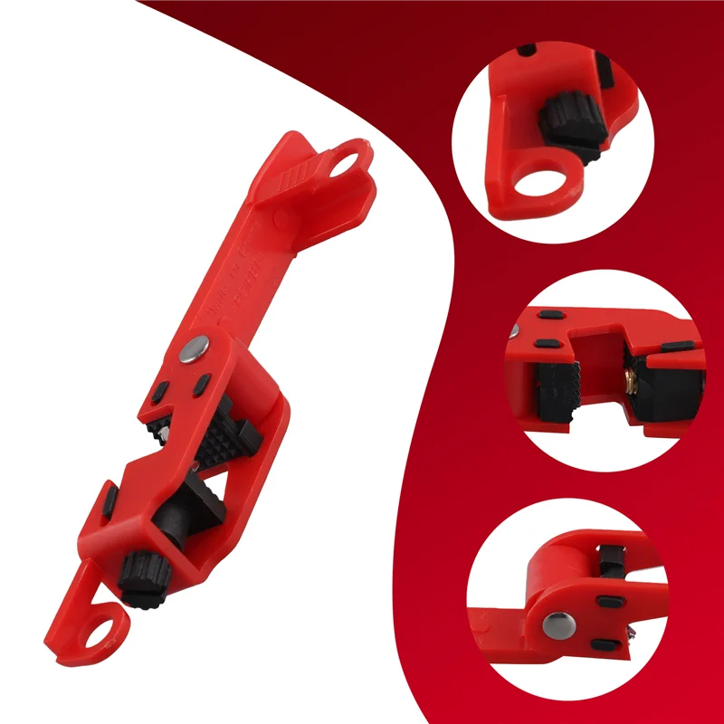 -ABGY Красная блокировка выключателя электрической коробки, замок коробки выключателя Tagout для стандартных одинарных и двойных переключателей