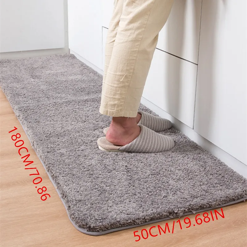 500MMx1800MM Velvet material strong absorbent bathroom non-slip mat carpet floor mat kitchen mat