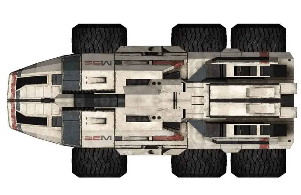 Mass effect M35 MAKO Chariot 3D Paper Model DIY