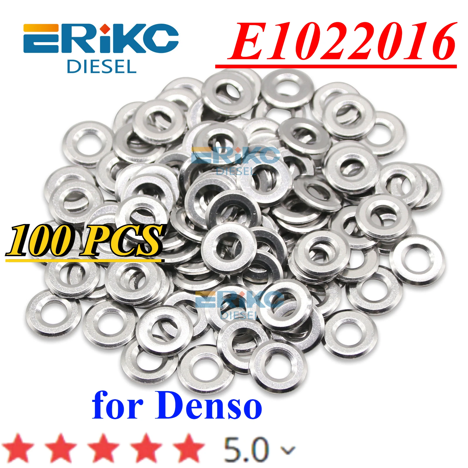 100PCS Diesel Injector Nozzle Copper Washer 23670-0L050 Heat Shield Rings For Denso Toyota Hilux E1022016