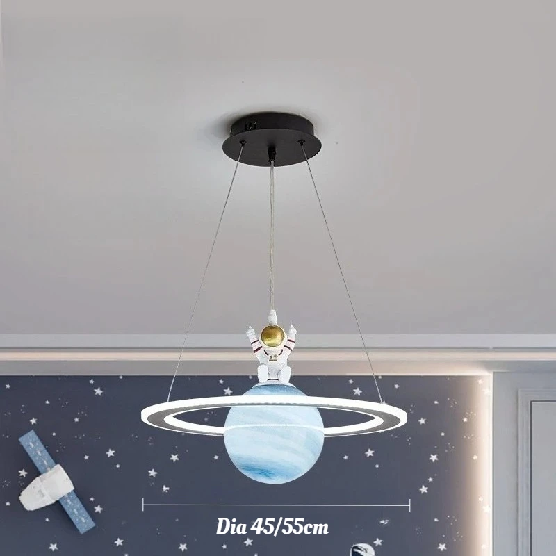 Glazen planeet hanglamp voor woonkamer slaapkamer keuken kinderkamer ruimte ster binnen hangend E27 verwisselbaar licht