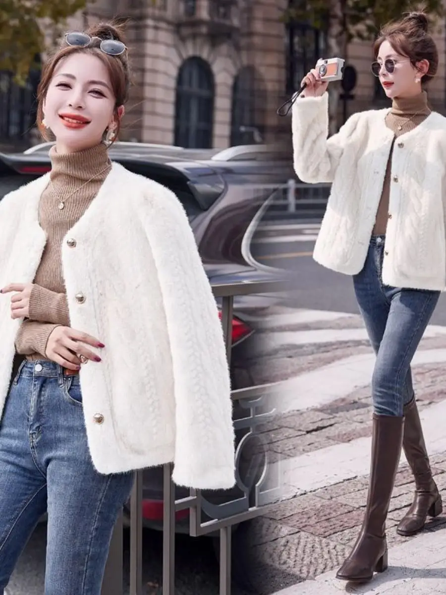 Eco-friendly pele jaet feminino ort sle outono inverno nova chegada assimétrico bainha quente casual sle regular fino