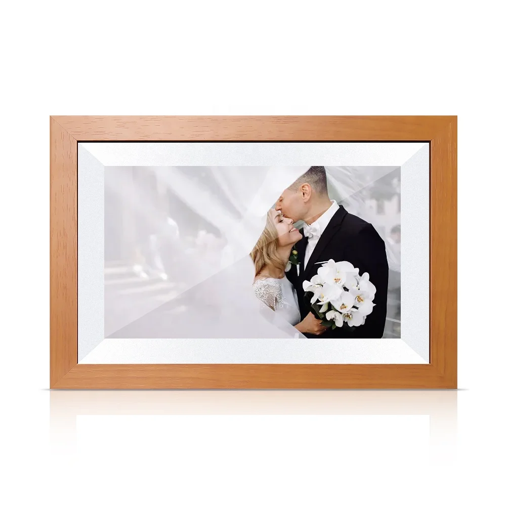 advanced design systems 10.1 inch touch screen digital cloud photo frame with free smart app mp4