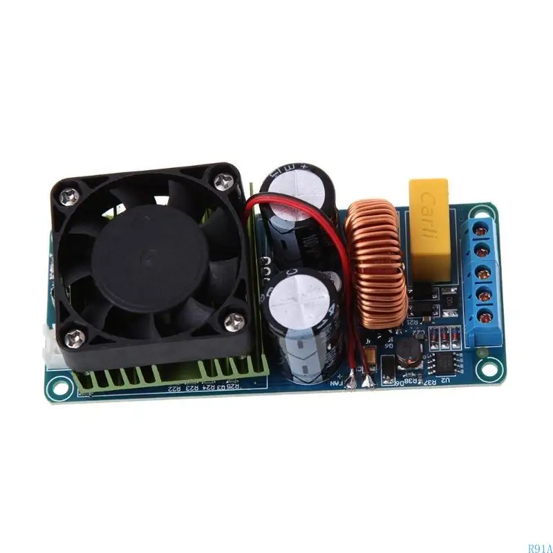 R91A IRS2092S 500W Mono Channel Class D HIFI Power Amp Board I2Q4 Digital Amplifier