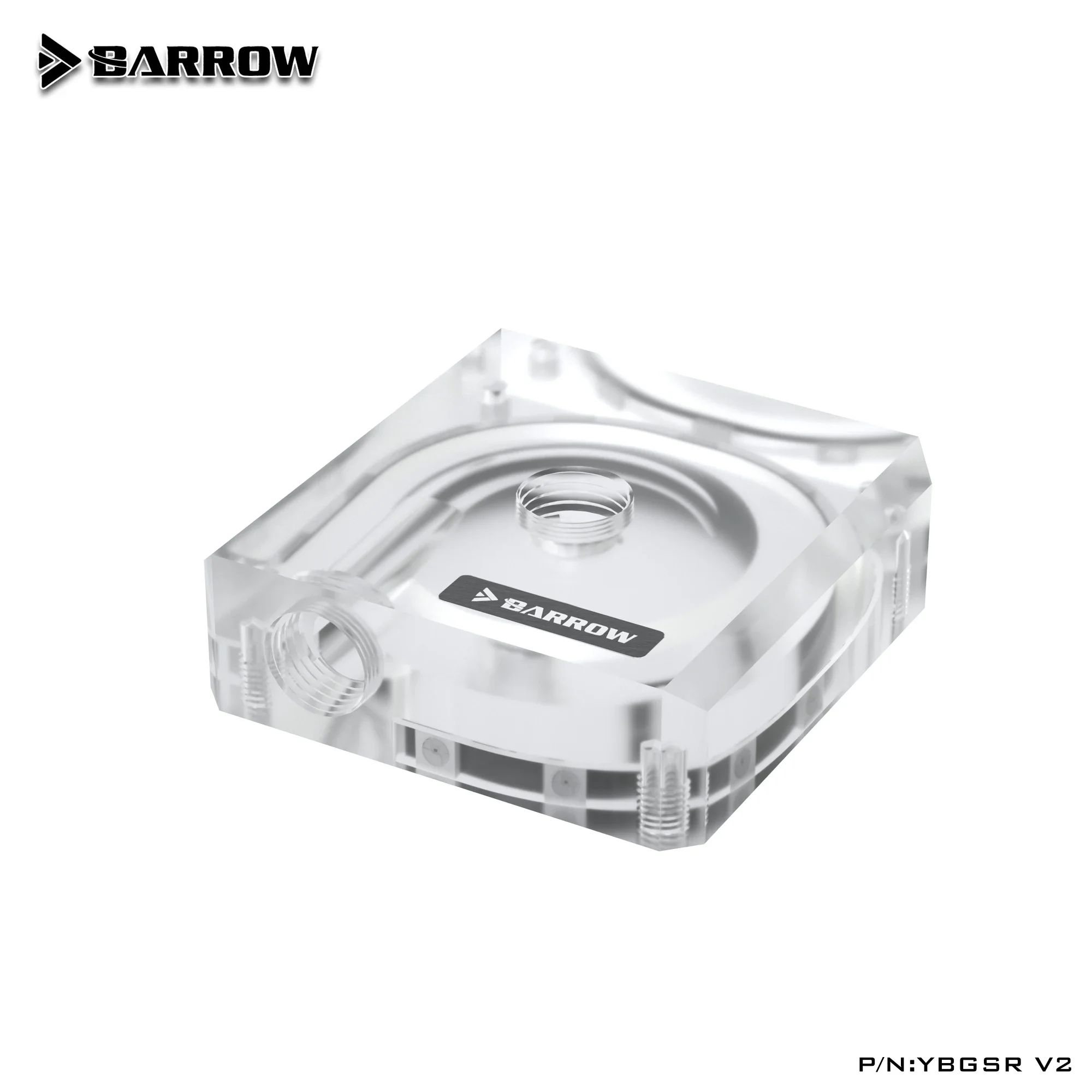 

Water-cooled modified acrylic DDC water pump cover LRC version 2.0 with light, support for connecting motherboard YBGSR V2
