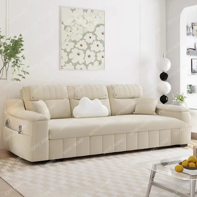 A Dual Use Sleep Sofas Bed Recliner  Floor Folding Sofa Lazy 3 Seater Divano Letto Pieghevole Living Room Furniture