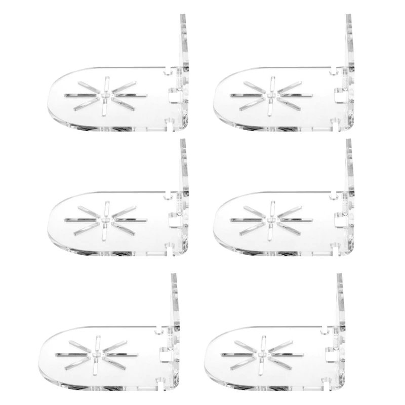 Pack Of 2 Clear Acrylic Floating Shelves for Speakers Security Cameras and Baby Monitors Holder Plant Display Shelf