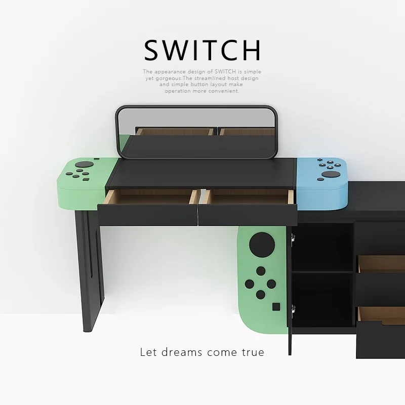 Armario de armazenamento Integrado com peito de gavetas، طاولة الزينة para quarto، simples e Moderno