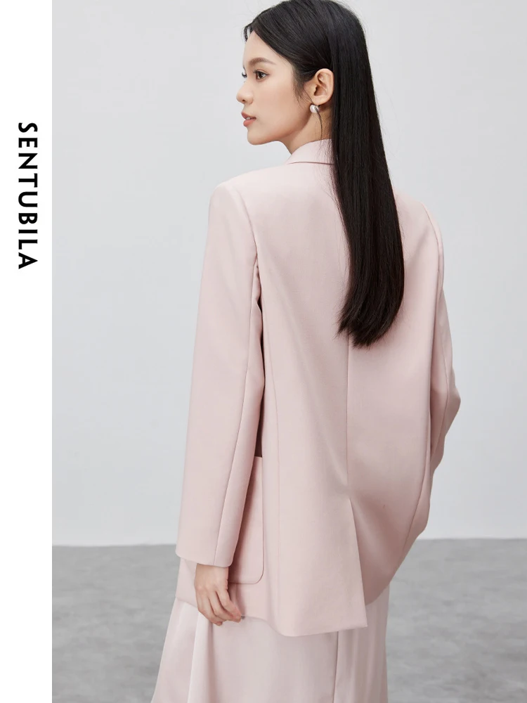SENTUBILA Tailoring Blazer Women 2024 Spring Fall Fashion Trend Elegant Tailor Suit Jacket Wear To Work Women Clothing 133X49864