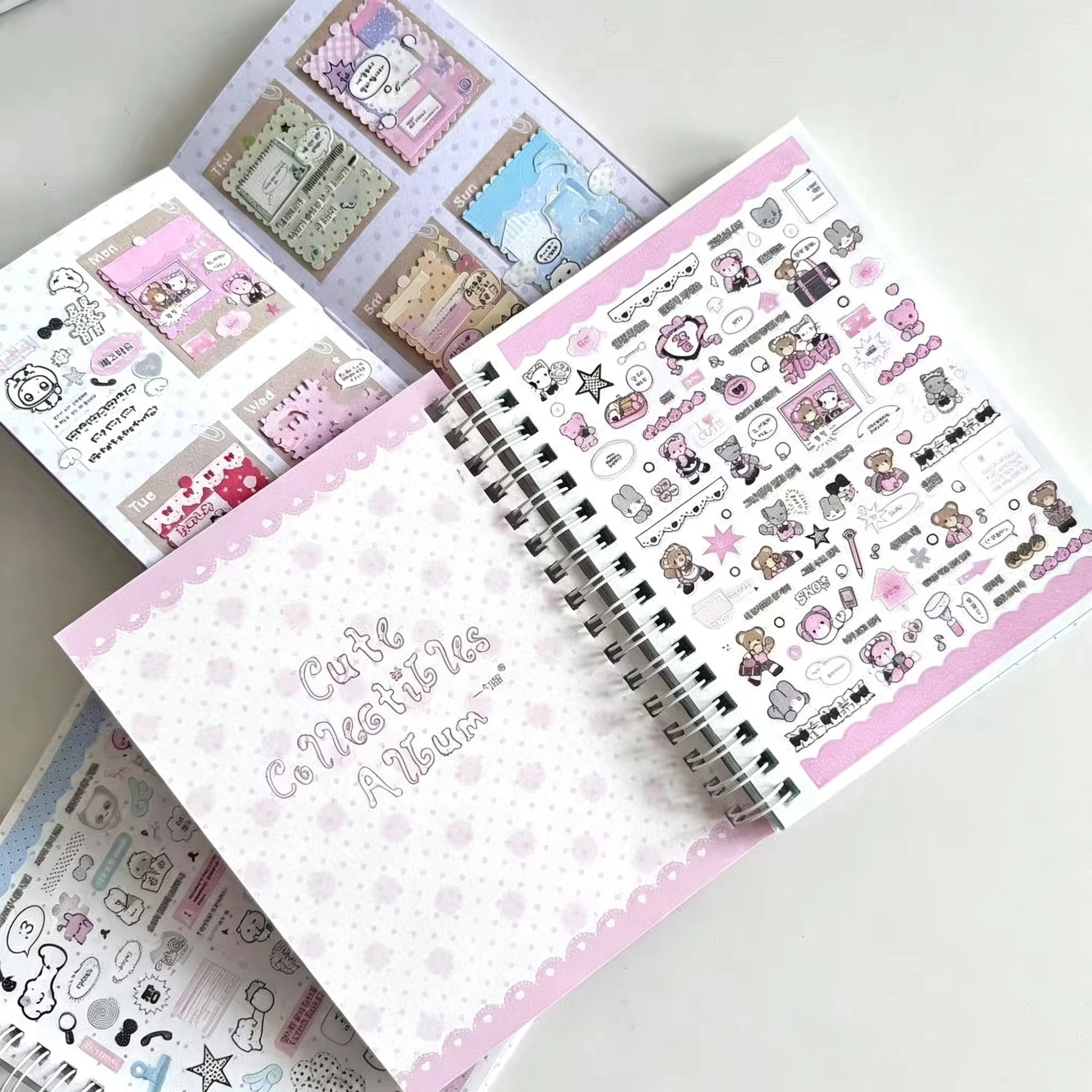 Ins Wind Cute Item Sticker Book 27p High Beauty Korean Small Cute Item Stickers Hand Account DIY Decoration Cute Girl Heart Gift
