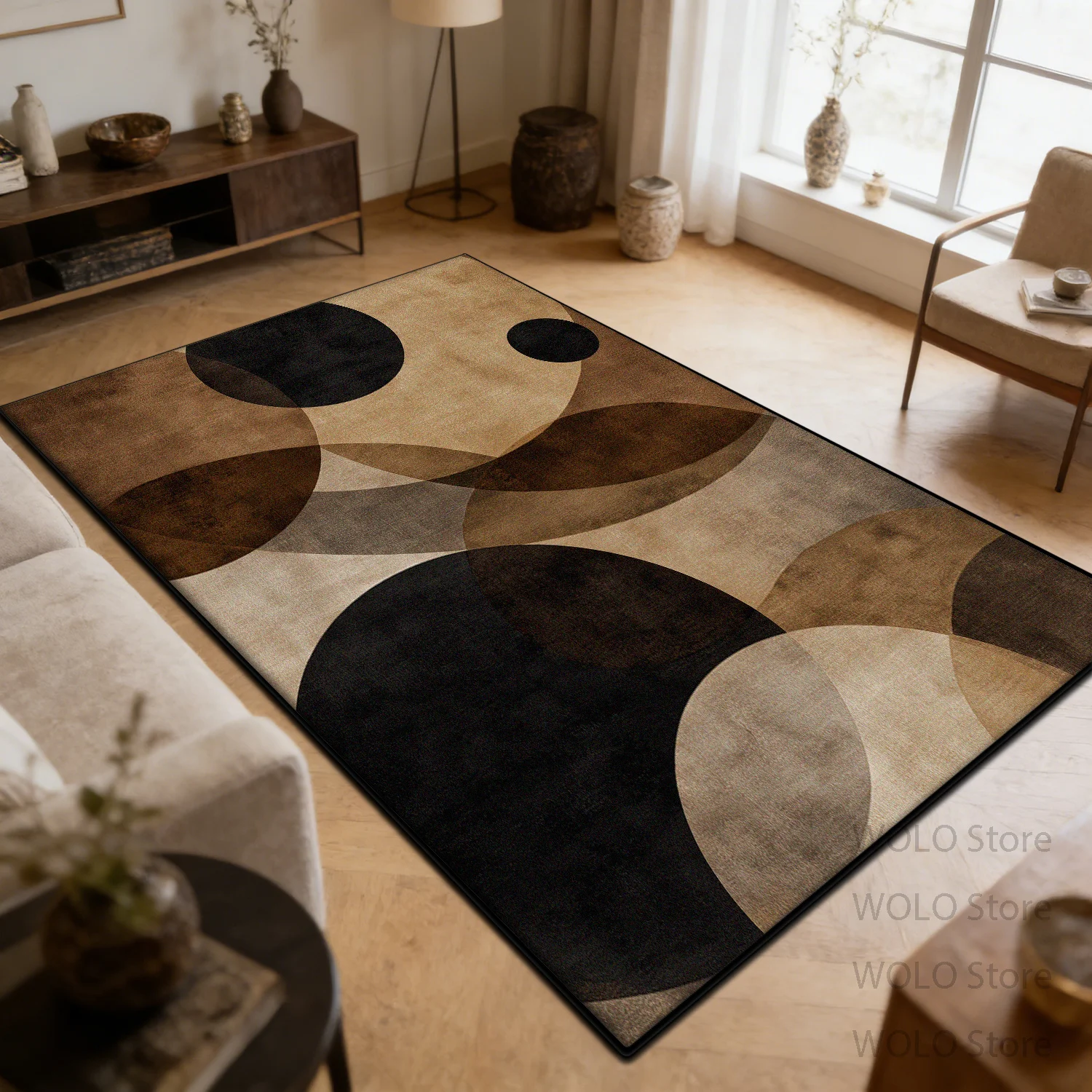 Luxury Geometric Style Carpets Modern Living Room Decoration Customizable Rugs Bedroom Washable Non-slip Lounge Mat Floor Коврик