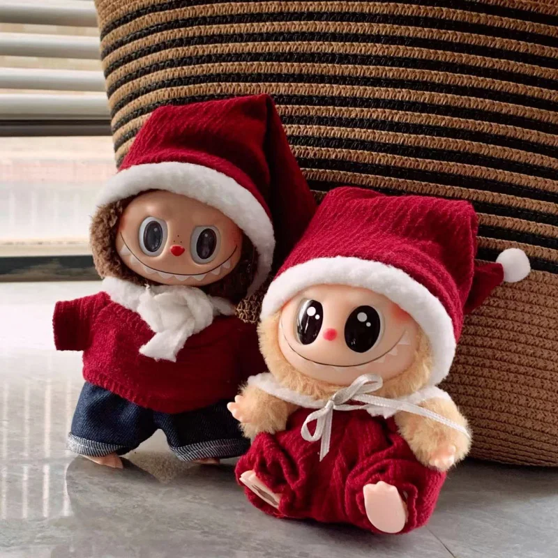 

Clothes Only I/II Christmas Collection Mini Labubu Clothes Standing and Sitting Party Series Kids' Clothes for Changing Outfits