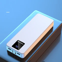 Quick Charge 18650 Battery Storage Case LED 6PCS Detachable DIY Shell Power Bank Case Without Battery Support Iphone Huawei