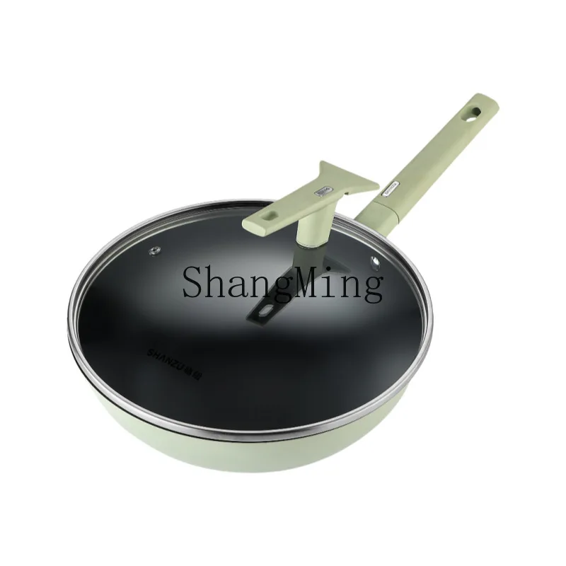 

CL 0 coated wok household cooking wok non-stick plasma gift pot gas stove induction cooker
