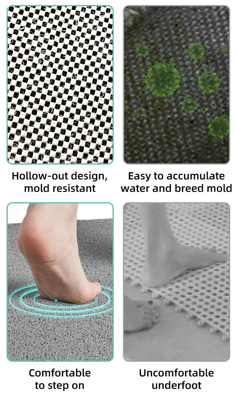 Non Slip Hollow Bath Mat Image 5